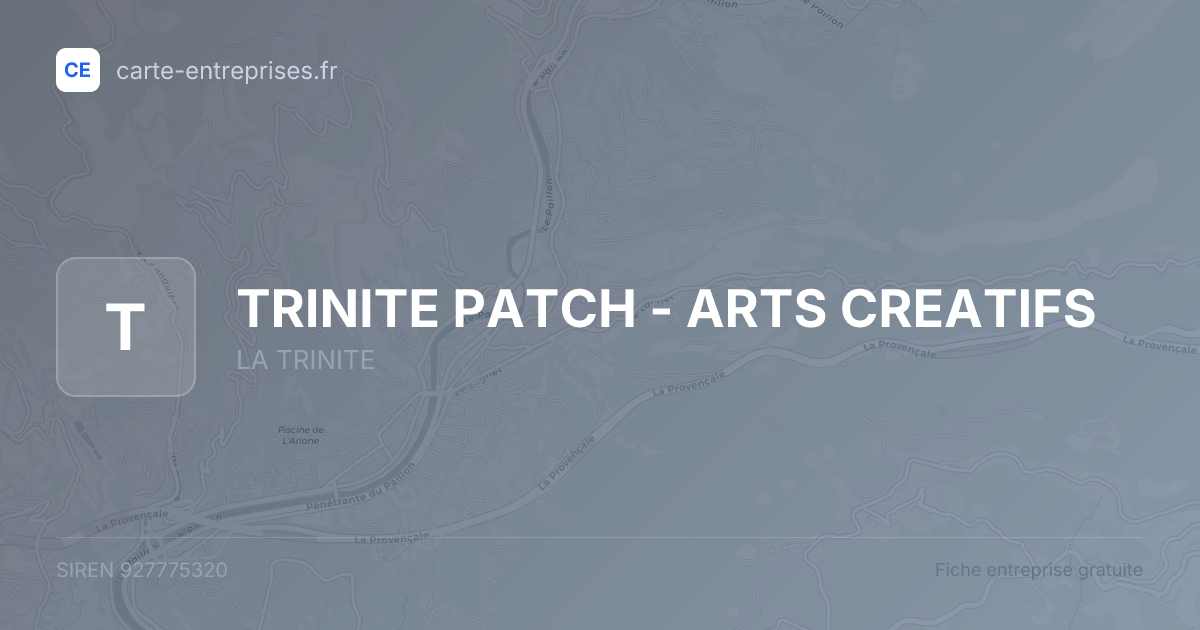 TRINITE PATCH - ARTS CREATIFS — 927775320 — fiche entreprise