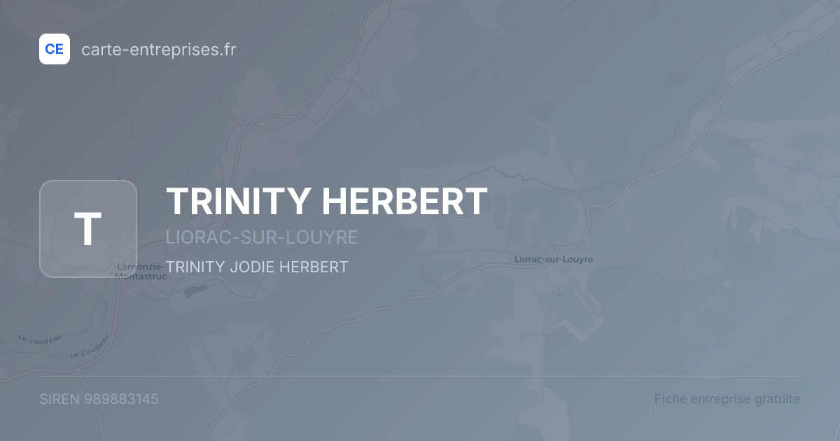 TRINITY HERBERT — 989883145 — fiche entreprise