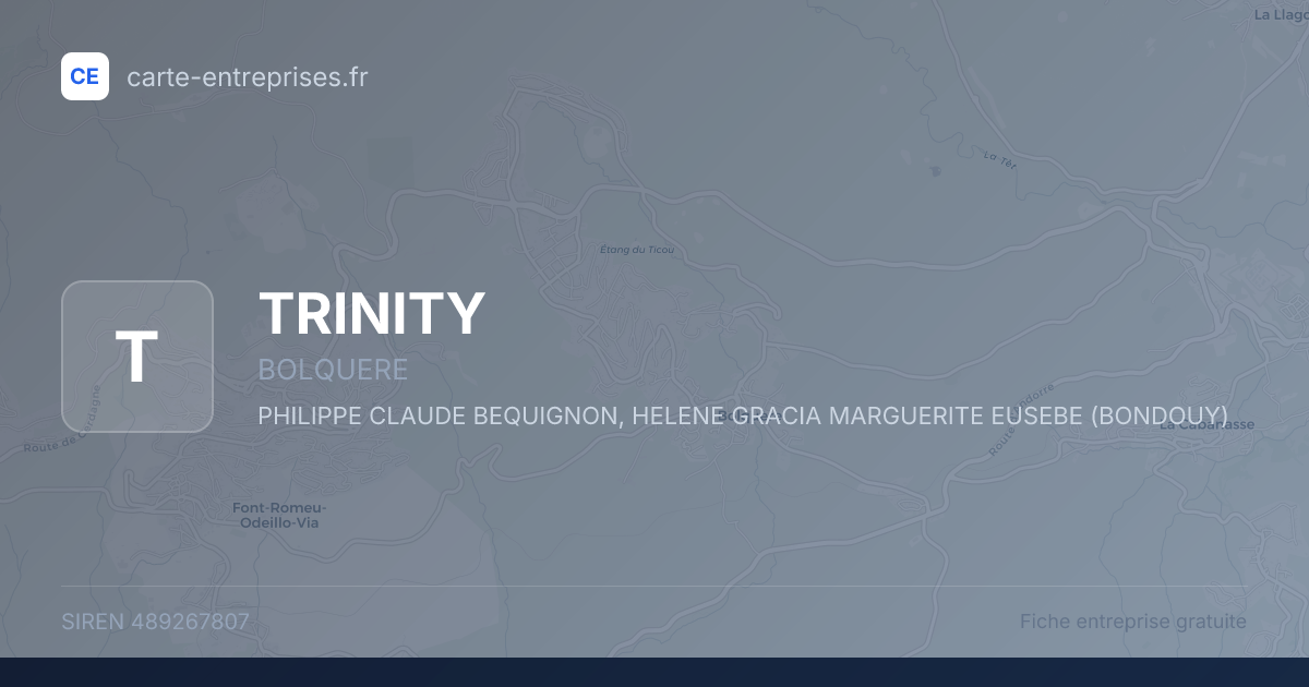 TRINITY — 489267807 — fiche entreprise