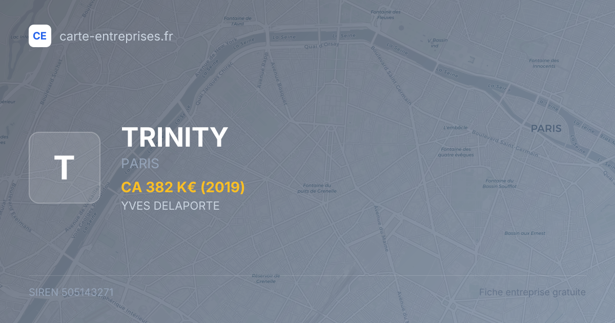 TRINITY — 505143271 — fiche entreprise