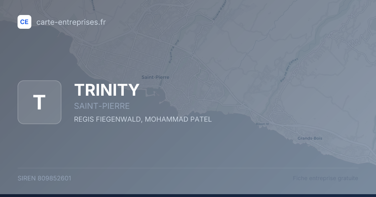 TRINITY — 809852601 — fiche entreprise