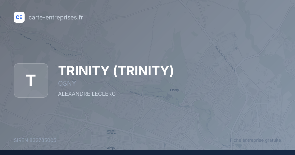 TRINITY — 832735005 — fiche entreprise