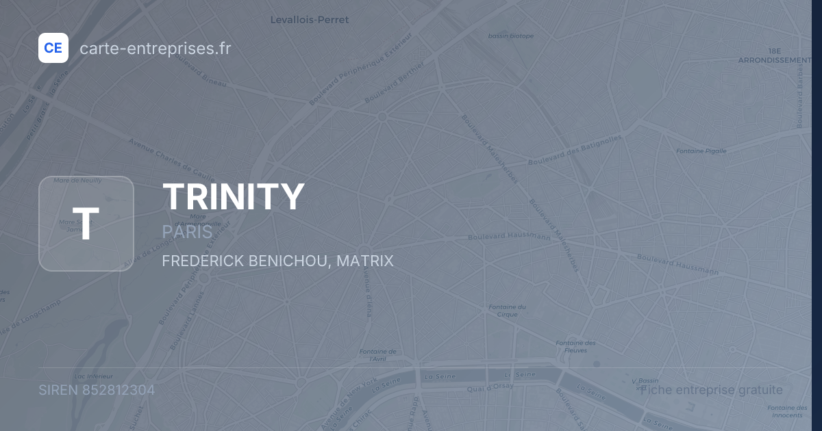 TRINITY — 852812304 — fiche entreprise