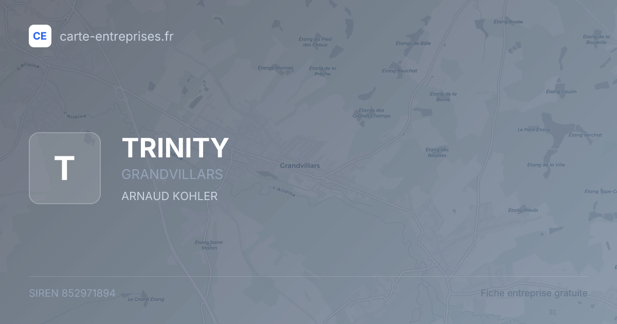 TRINITY — 852971894 — fiche entreprise