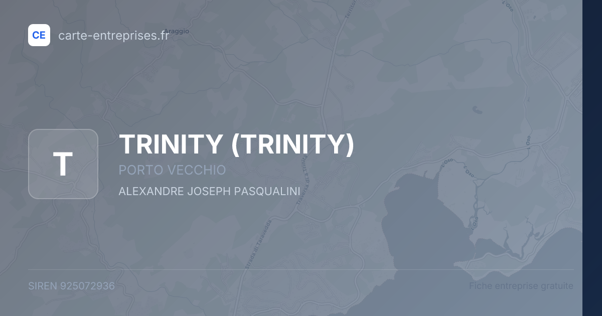 TRINITY — 925072936 — fiche entreprise
