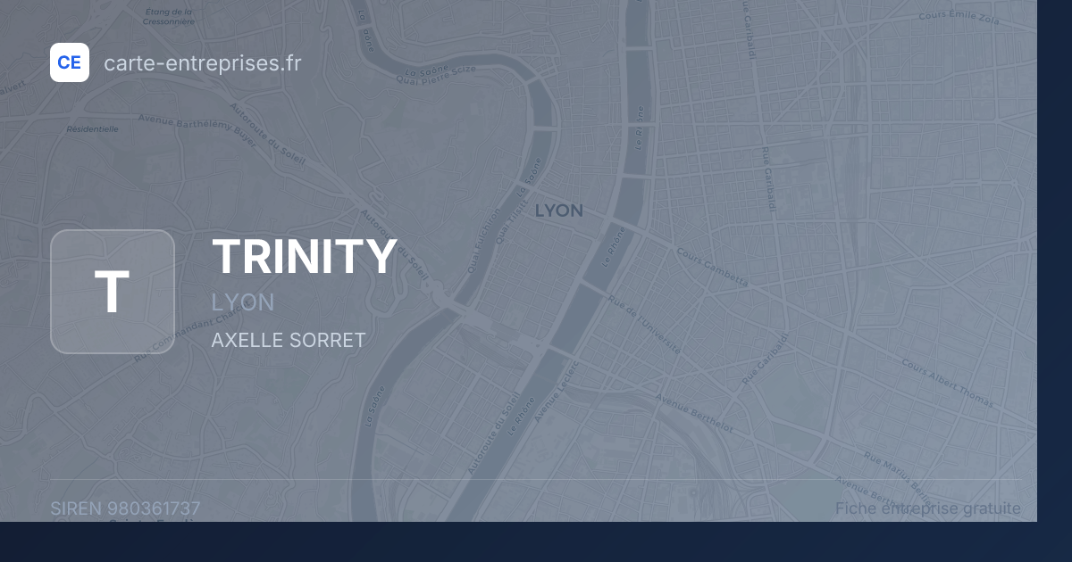 TRINITY — 980361737 — fiche entreprise