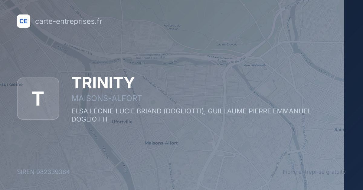 TRINITY — 982339384 — fiche entreprise