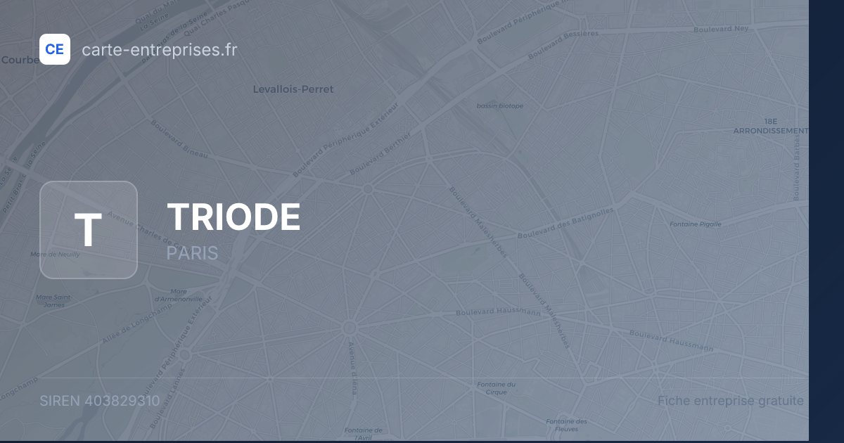 TRIODE — 403829310 — fiche entreprise