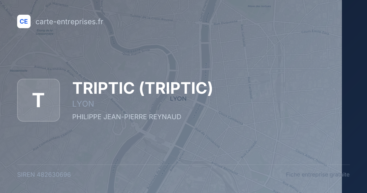 TRIPTIC — 482630696 — fiche entreprise
