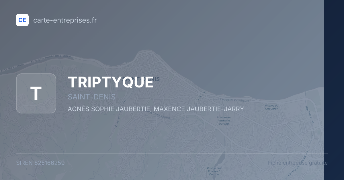 TRIPTYQUE — 825166259 — fiche entreprise