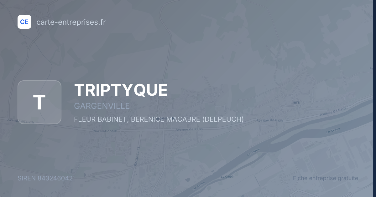 TRIPTYQUE — 843246042 — fiche entreprise
