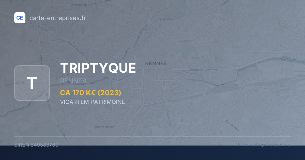 TRIPTYQUE — 849583760 — fiche entreprise