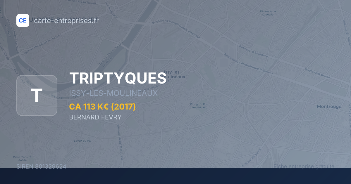 TRIPTYQUES — 801329624 — fiche entreprise