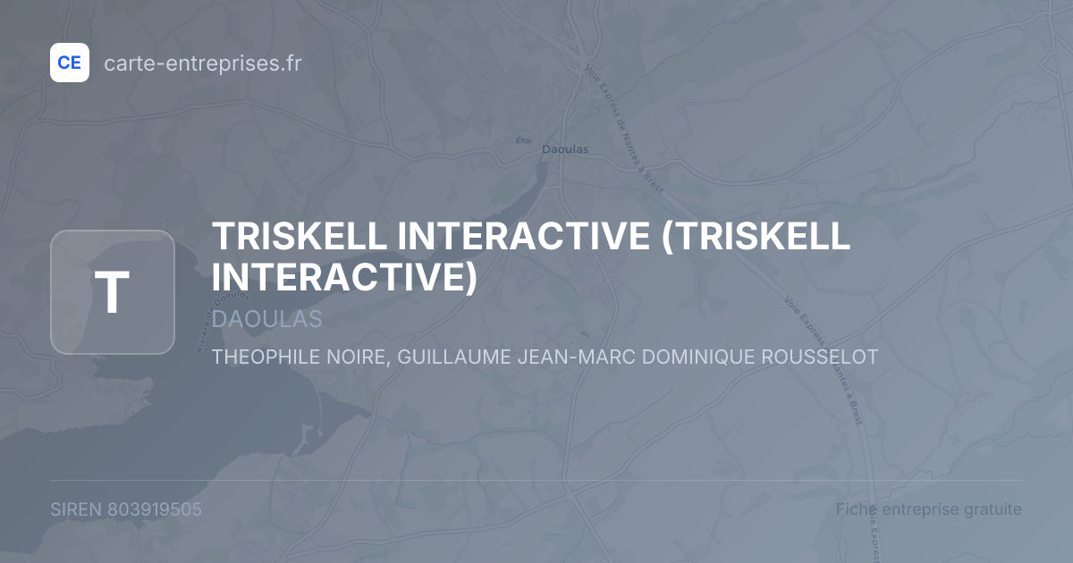 TRISKELL INTERACTIVE — 803919505 — fiche entreprise