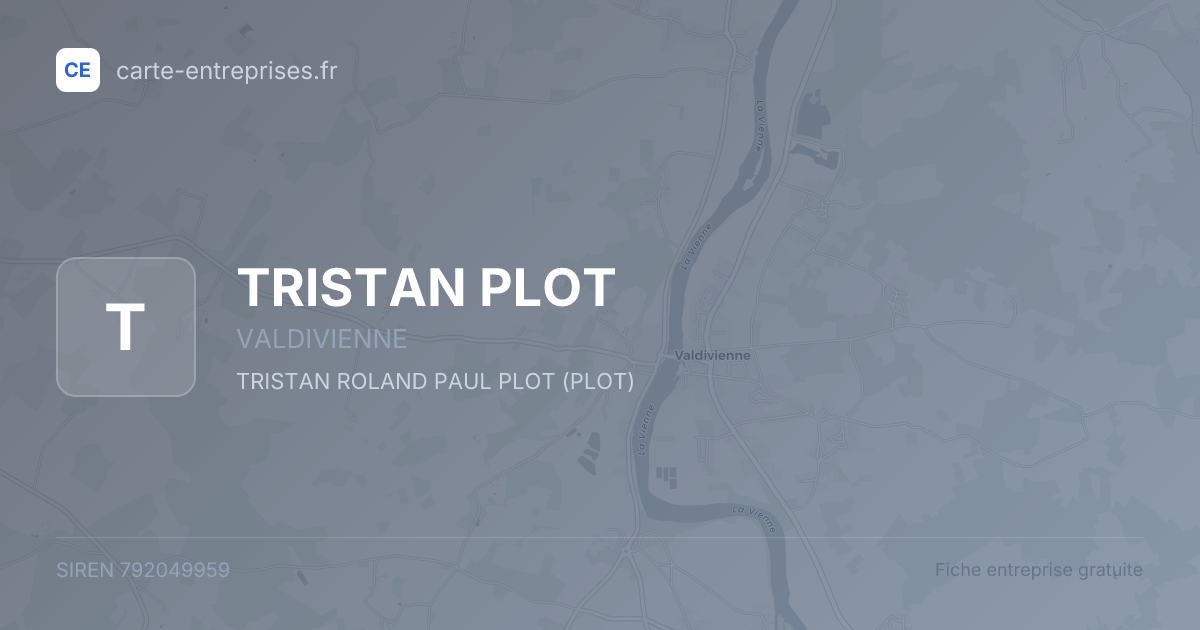 TRISTAN PLOT — 792049959 — fiche entreprise