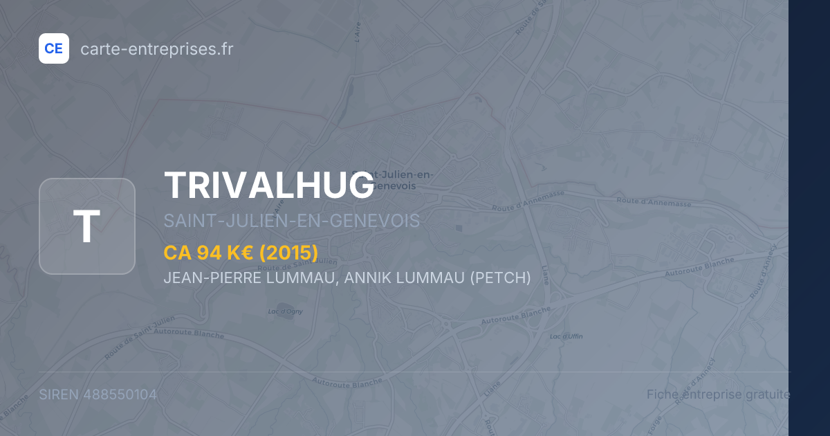 TRIVALHUG — 488550104 — fiche entreprise