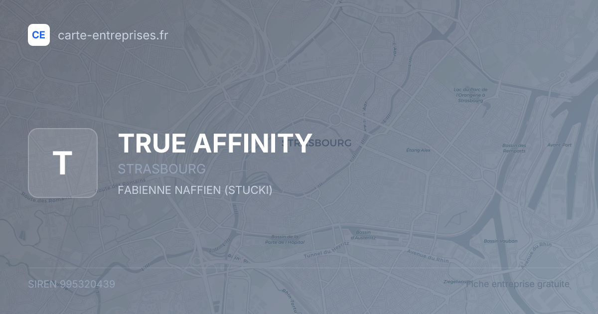 TRUE AFFINITY — 995320439 — fiche entreprise