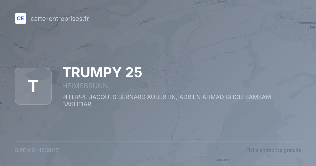TRUMPY 25 — 944538115 — fiche entreprise