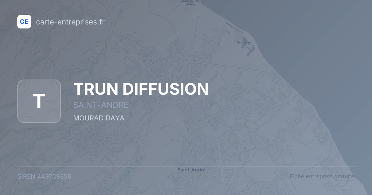 TRUN DIFFUSION — 449739358 — fiche entreprise