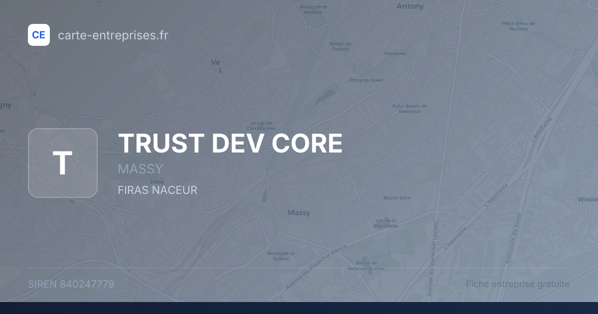TRUST DEV CORE — 840247779 — fiche entreprise