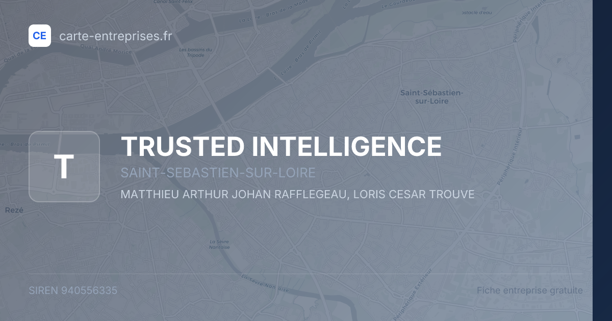 TRUSTED INTELLIGENCE — 940556335 — fiche entreprise