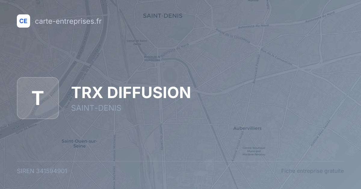 TRX DIFFUSION — 341594901 — fiche entreprise