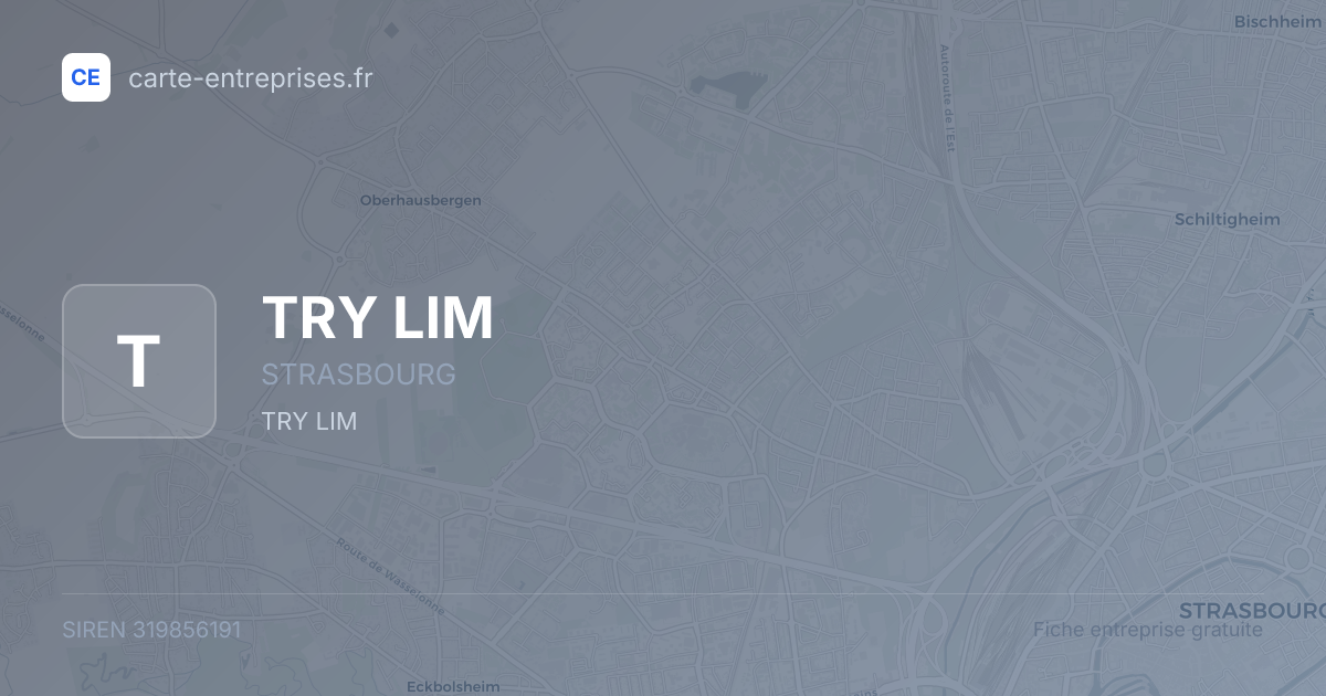 TRY LIM — 319856191 — fiche entreprise