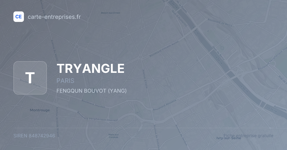 TRYANGLE — 848742946 — fiche entreprise