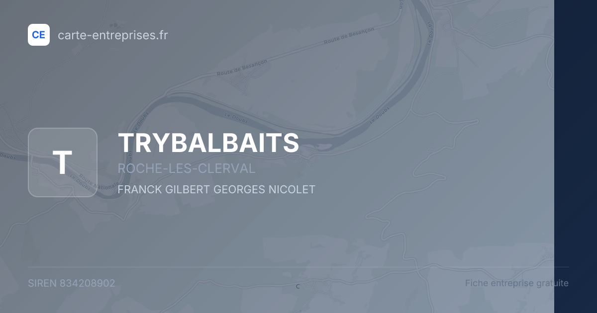 TRYBALBAITS — 834208902 — fiche entreprise