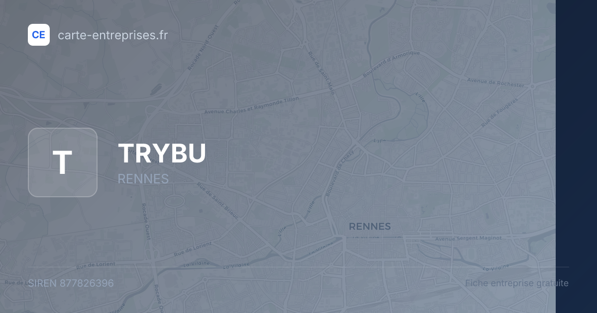 TRYBU — 877826396 — fiche entreprise