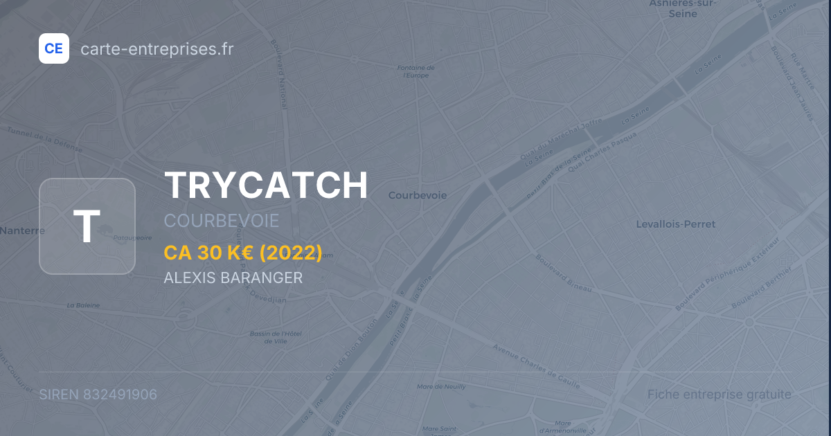 TRYCATCH — 832491906 — fiche entreprise