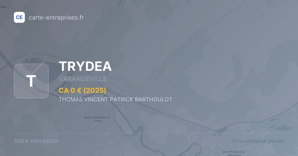 TRYDEA — 498848829 — fiche entreprise