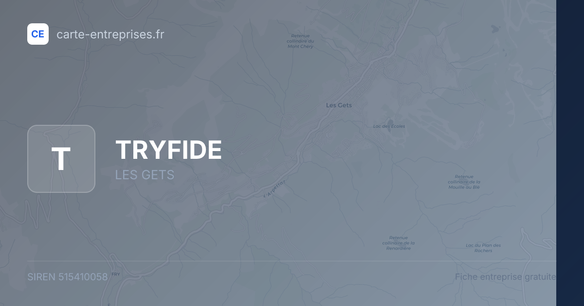 TRYFIDE — 515410058 — fiche entreprise