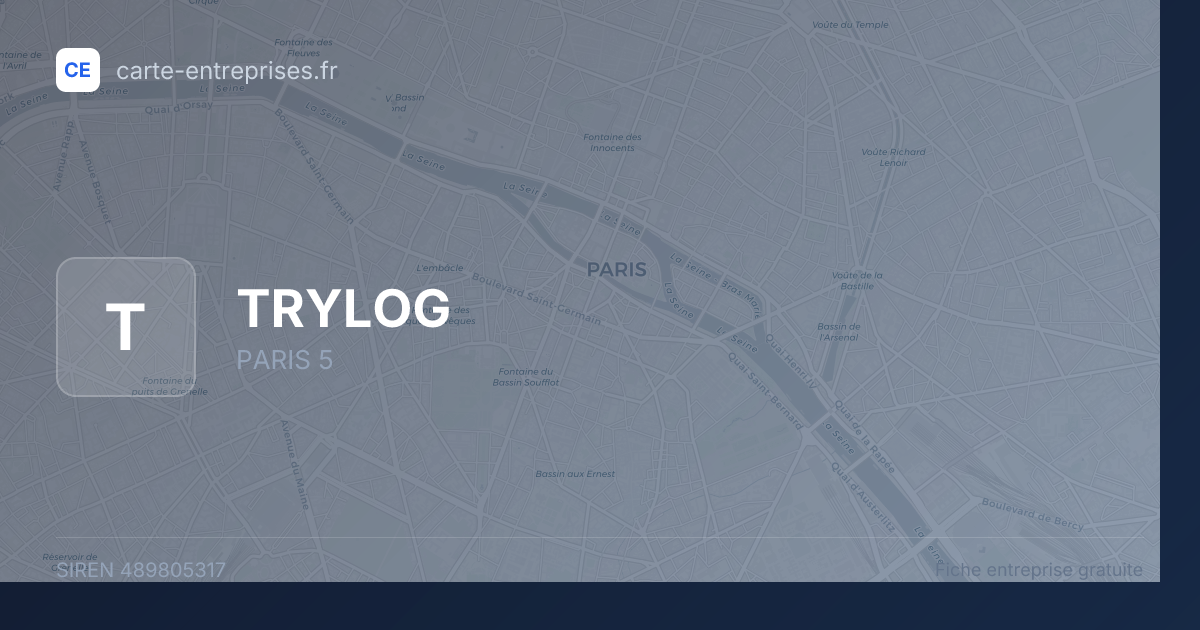 TRYLOG — 489805317 — fiche entreprise