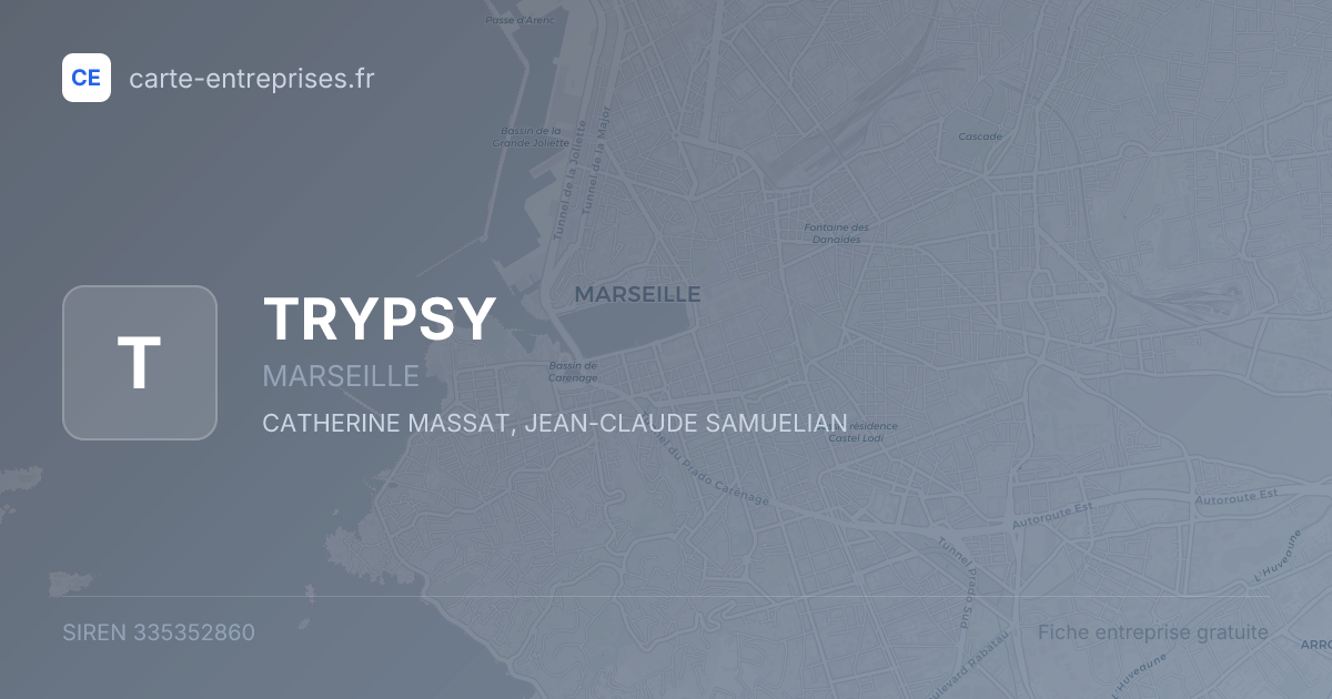 TRYPSY — 335352860 — fiche entreprise