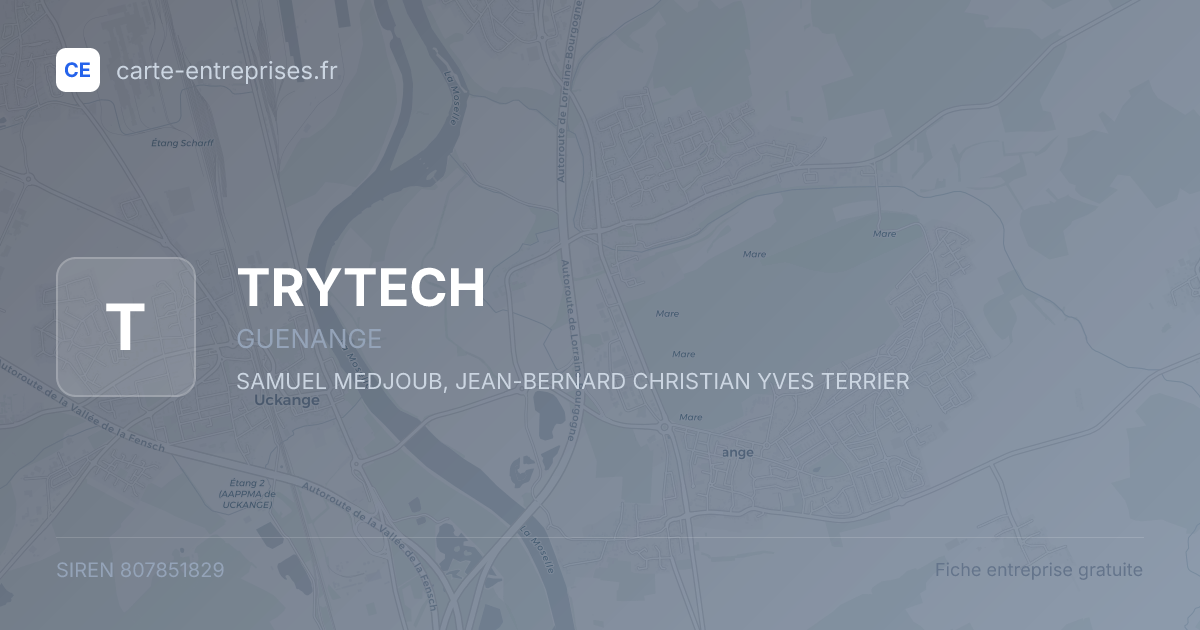 TRYTECH — 807851829 — fiche entreprise