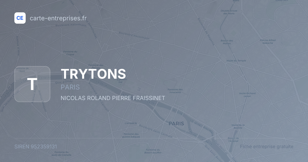 TRYTONS — 952359131 — fiche entreprise