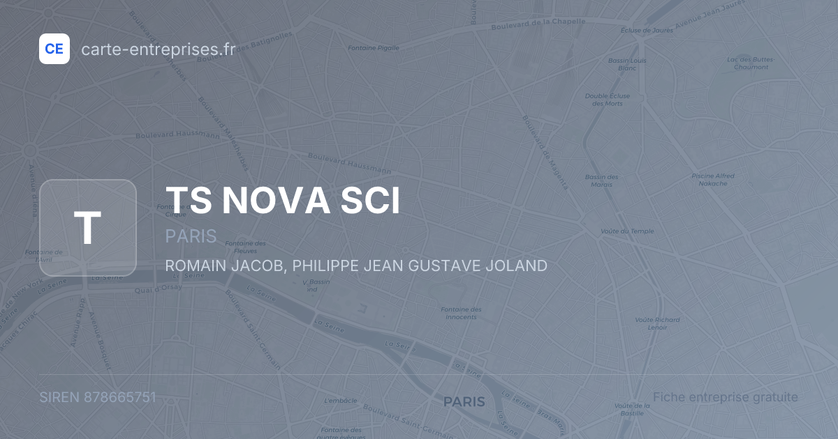 TS NOVA SCI — 878665751 — fiche entreprise