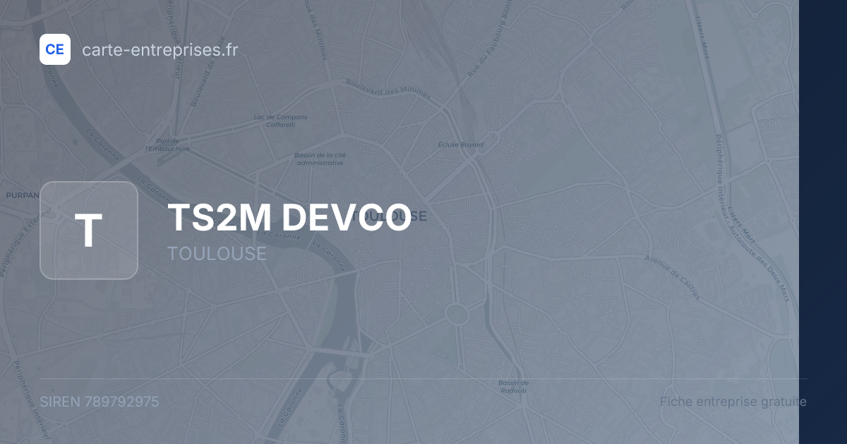 TS2M DEVCO — 789792975 — fiche entreprise