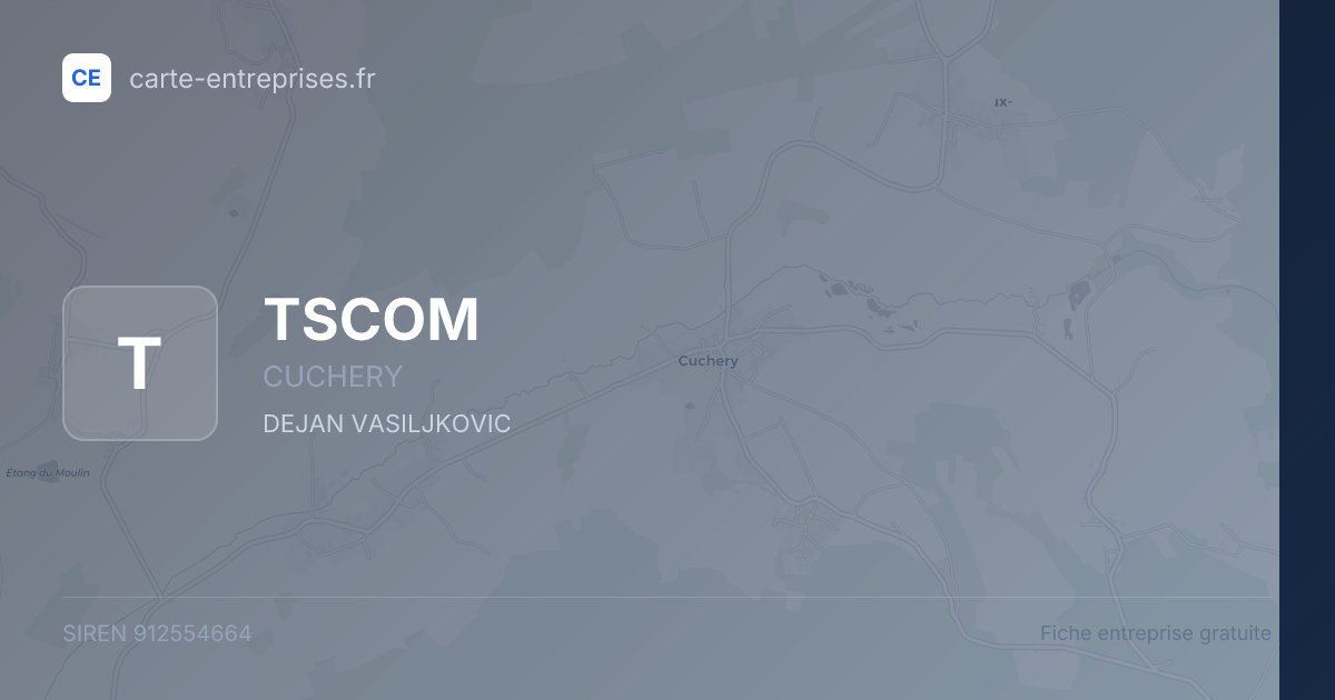 TSCOM — 912554664 — fiche entreprise