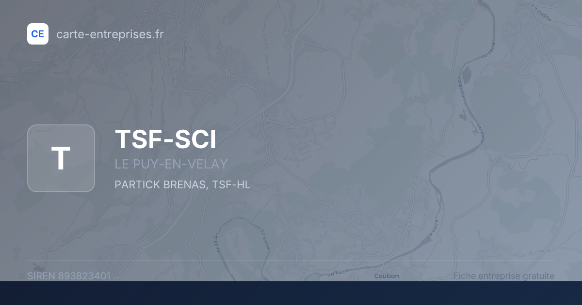 TSF-SCI — 893823401 — fiche entreprise