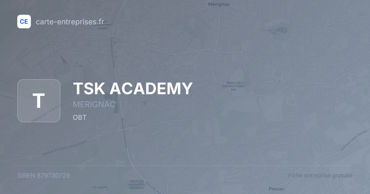 TSK ACADEMY — 879730729 — fiche entreprise
