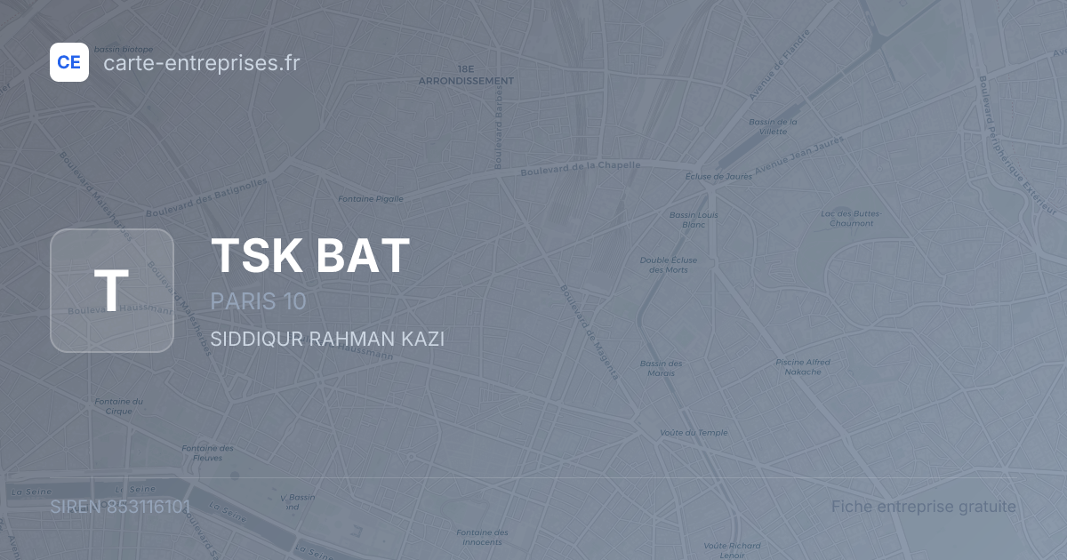 TSK BAT — 853116101 — fiche entreprise
