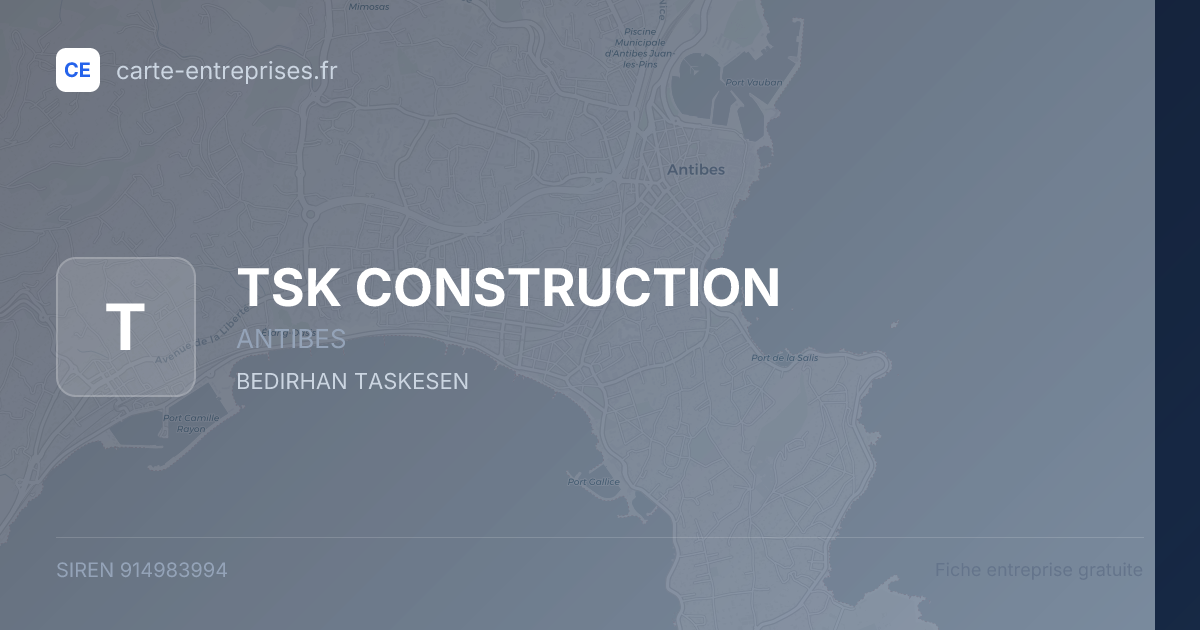 TSK CONSTRUCTION — 914983994 — fiche entreprise