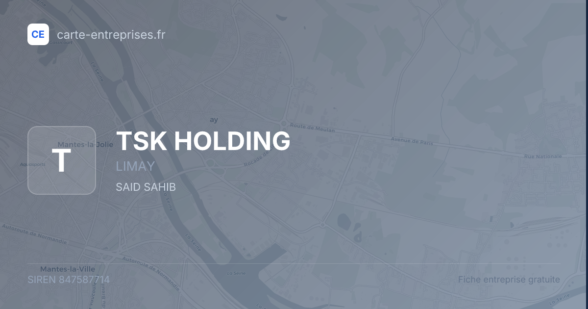 TSK HOLDING — 847587714 — fiche entreprise