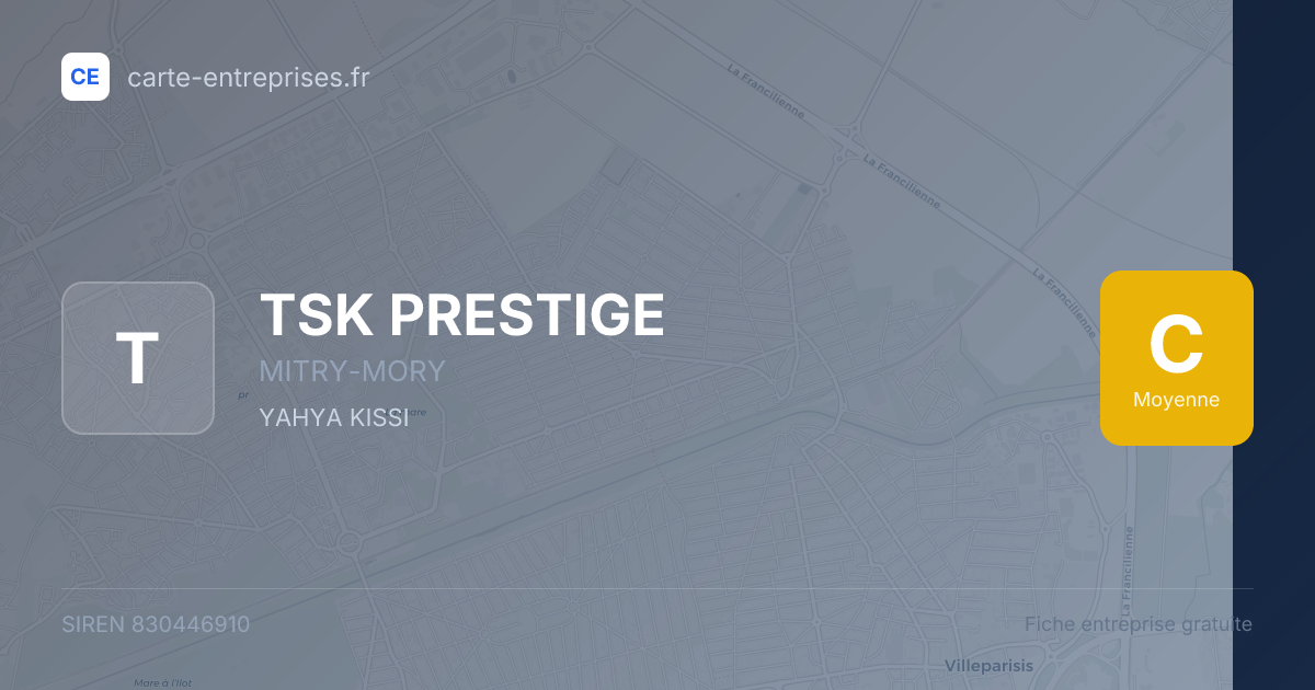 TSK PRESTIGE — 830446910 — fiche entreprise