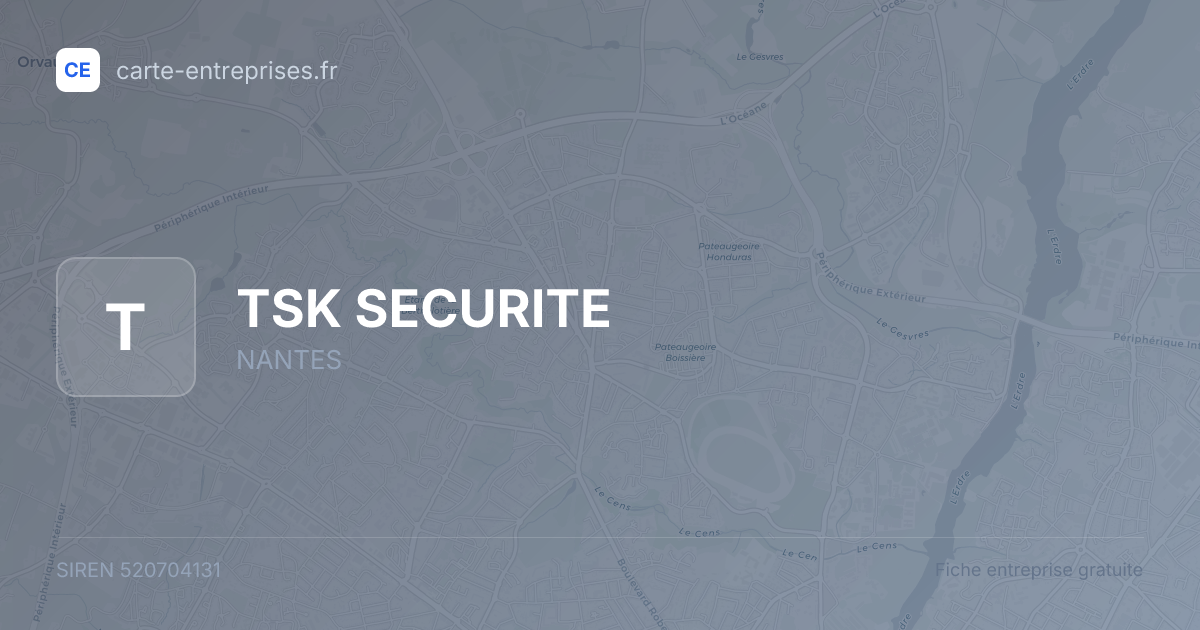 TSK SECURITE — 520704131 — fiche entreprise