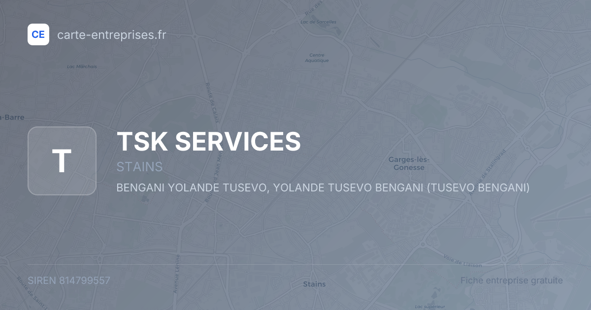 TSK SERVICES — 814799557 — fiche entreprise