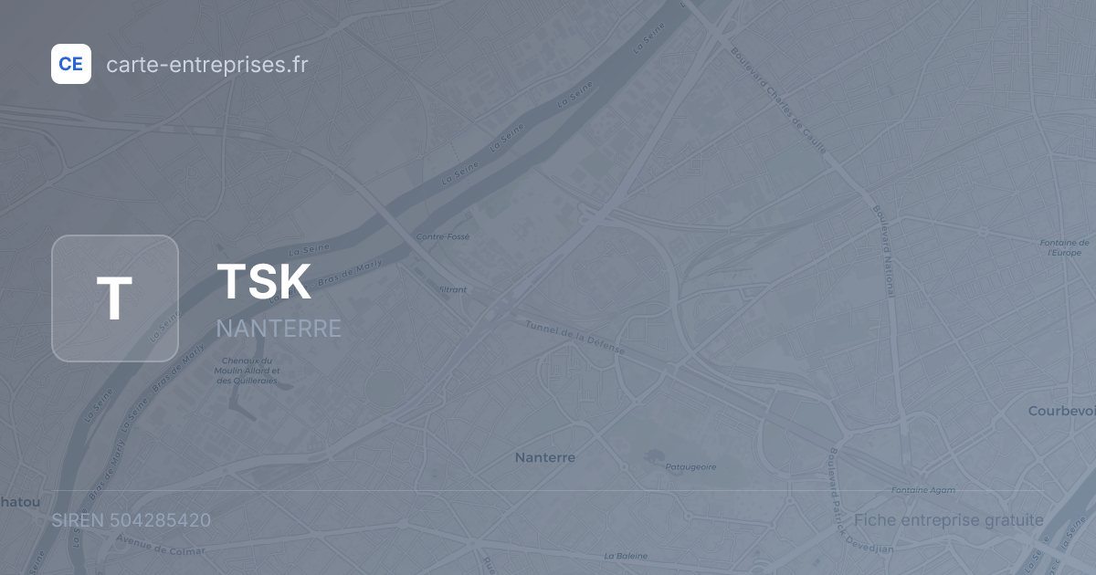 TSK — 504285420 — fiche entreprise