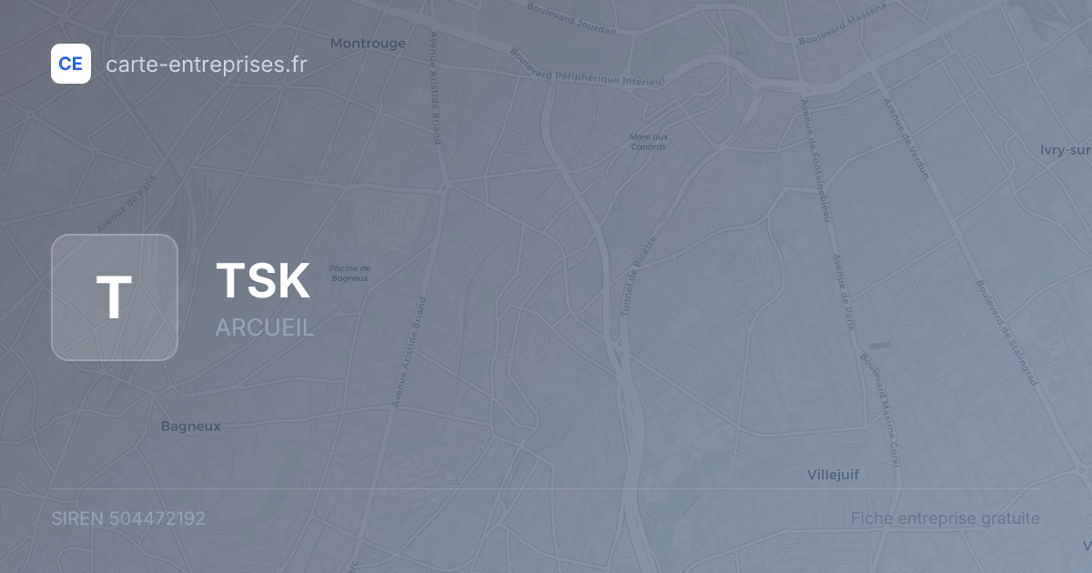 TSK — 504472192 — fiche entreprise